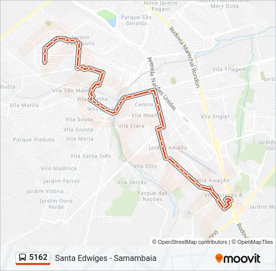 5162 Bus Line Map