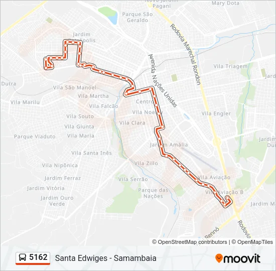 5162 Bus Line Map