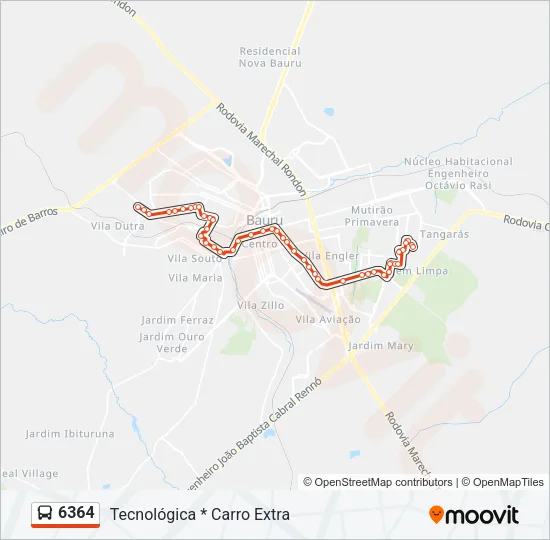 6364 Bus Line Map
