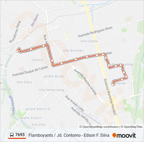 Como chegar até Rodrigues Alves Qd-16 Impar (Marathon) em Bauru de