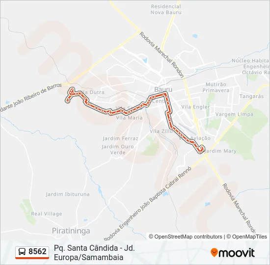 8562 Bus Line Map