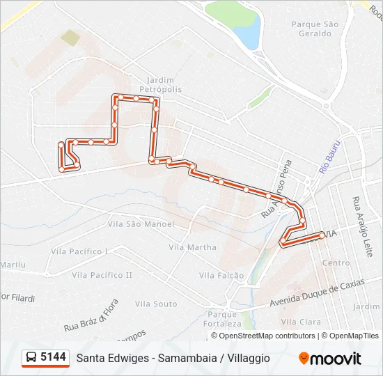 5144 Bus Line Map