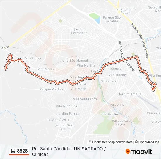 8528 Bus Line Map