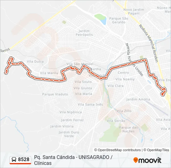 8528 Bus Line Map