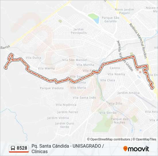 8528 Bus Line Map