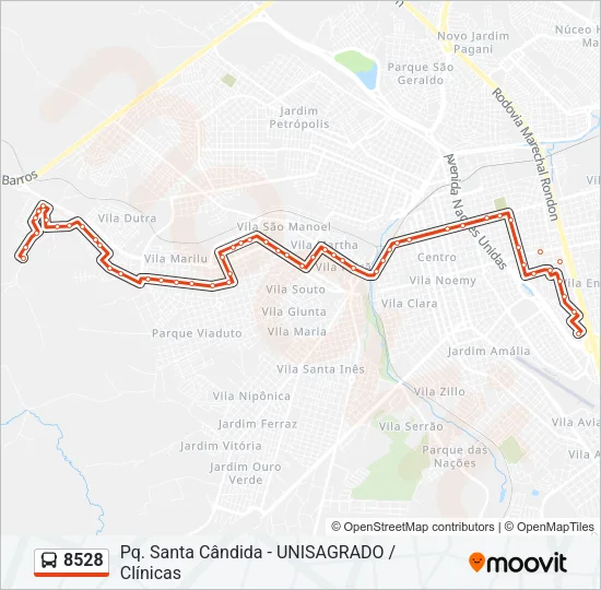 8528 Bus Line Map