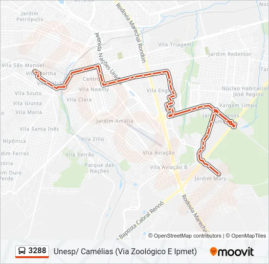 3288 Bus Line Map