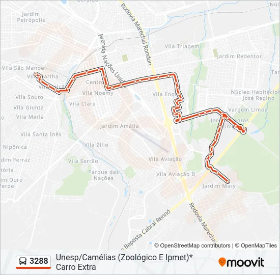 3288 Bus Line Map