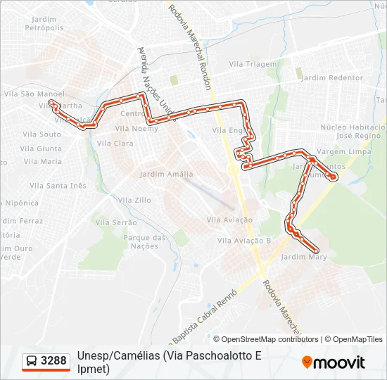 3288 Bus Line Map