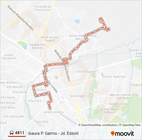 4811 Bus Line Map