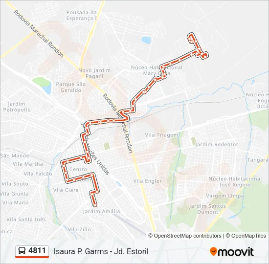 4811 Bus Line Map