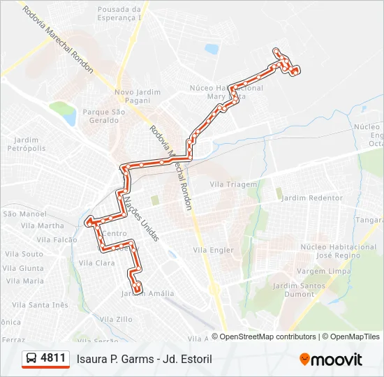 4811 Bus Line Map