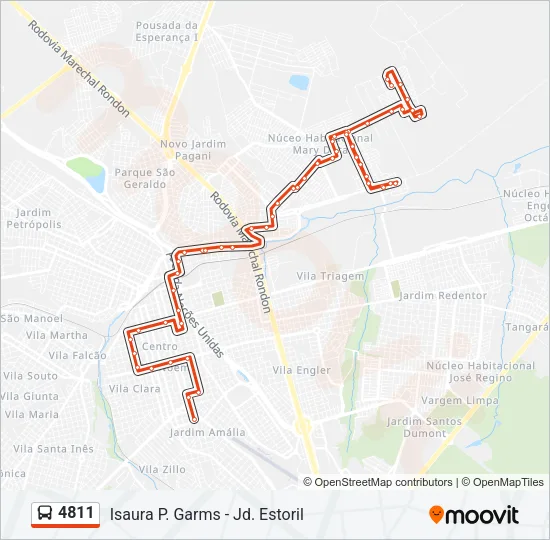 4811 Bus Line Map