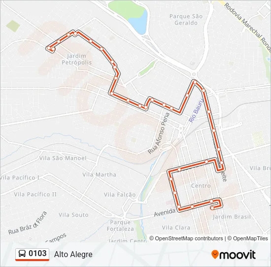 0103 Bus Line Map
