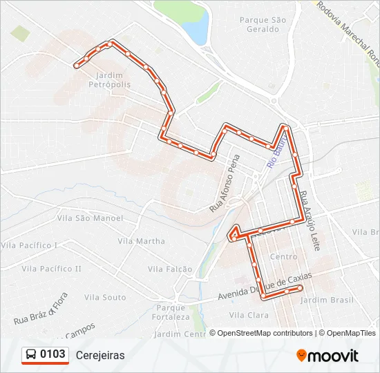 0103 Bus Line Map