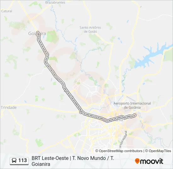 113 Bus Line Map