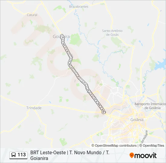 113 Bus Line Map