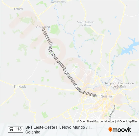 113 Bus Line Map