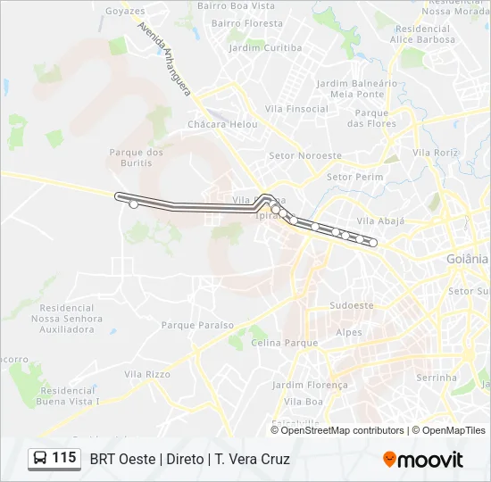 115 Bus Line Map
