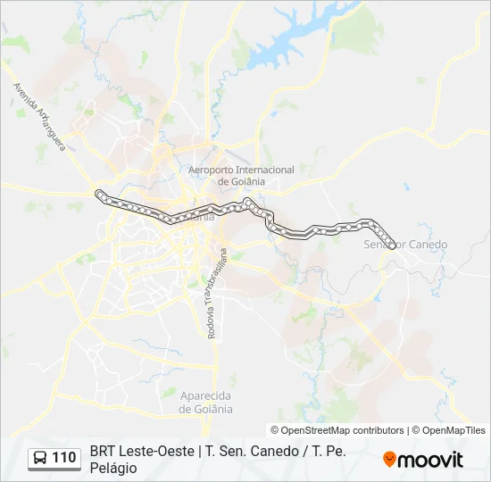110 Bus Line Map