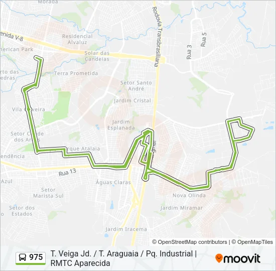 975 Bus Line Map