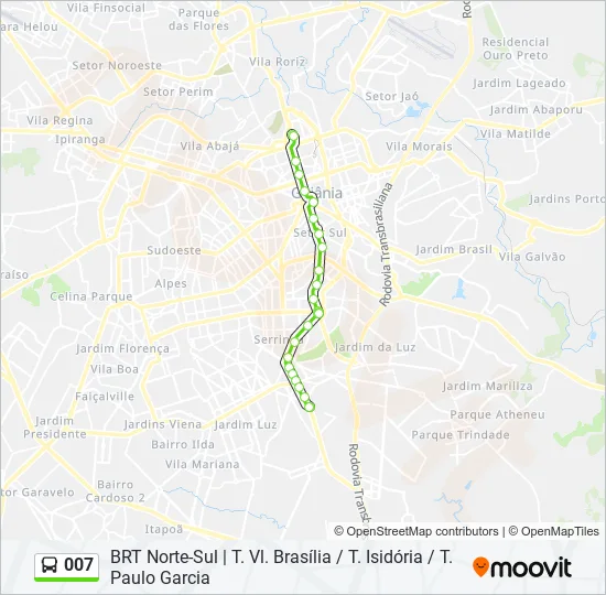 007 Bus Line Map