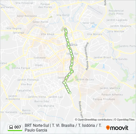 007 Bus Line Map