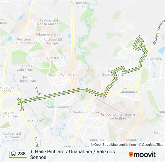 288 Bus Line Map