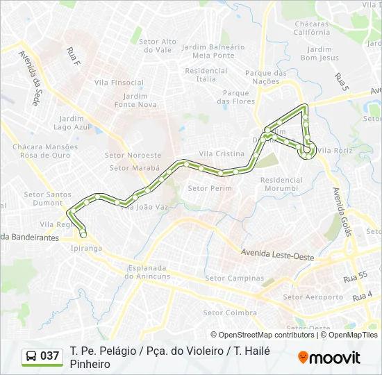 037 Bus Line Map