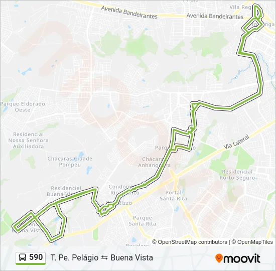 590 Bus Line Map