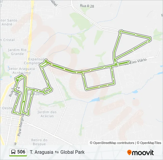 506 Bus Line Map