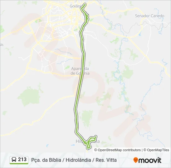 213 Bus Line Map