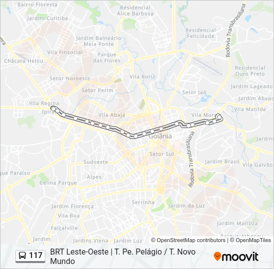 117 Bus Line Map