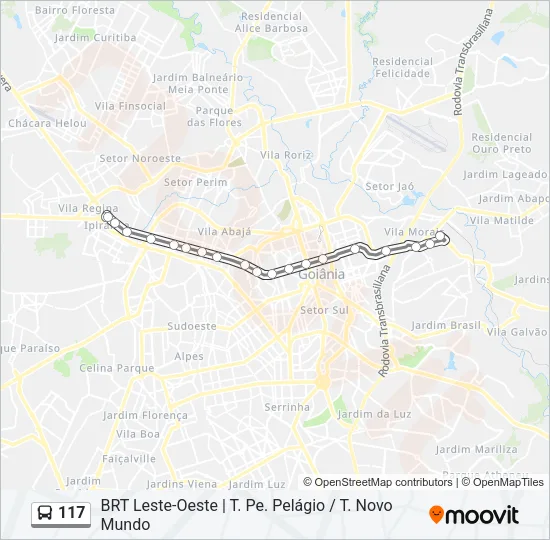 117 Bus Line Map