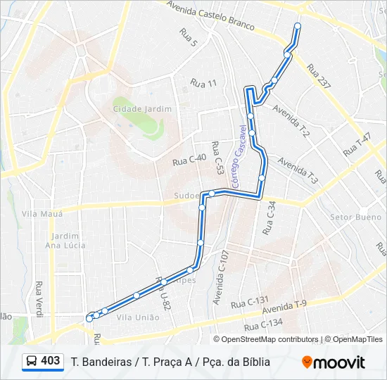 403 Bus Line Map