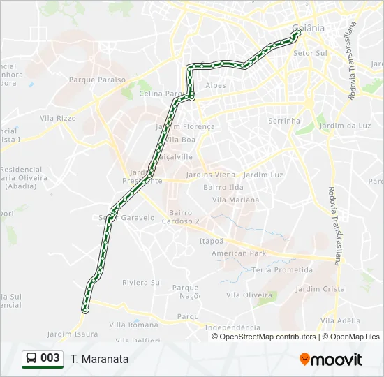 003 Bus Line Map