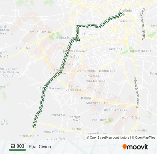 003 Bus Line Map