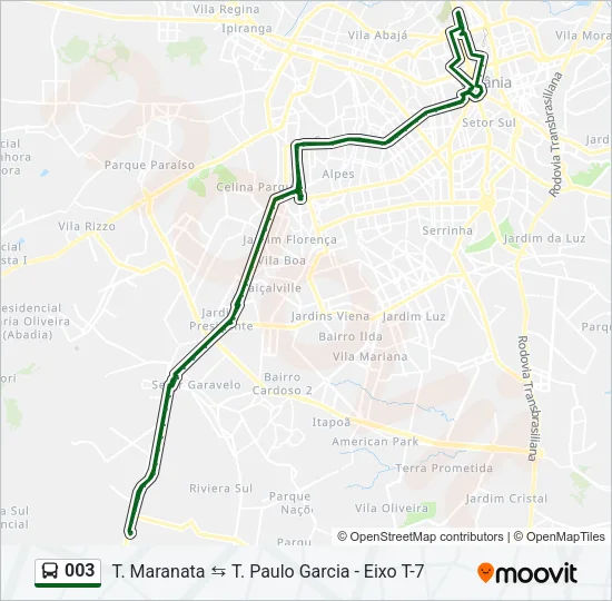 003 Bus Line Map