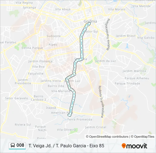 008 Bus Line Map