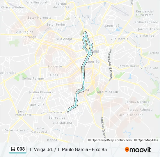 008 Bus Line Map