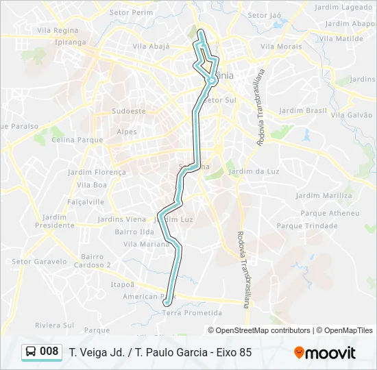 008 Bus Line Map
