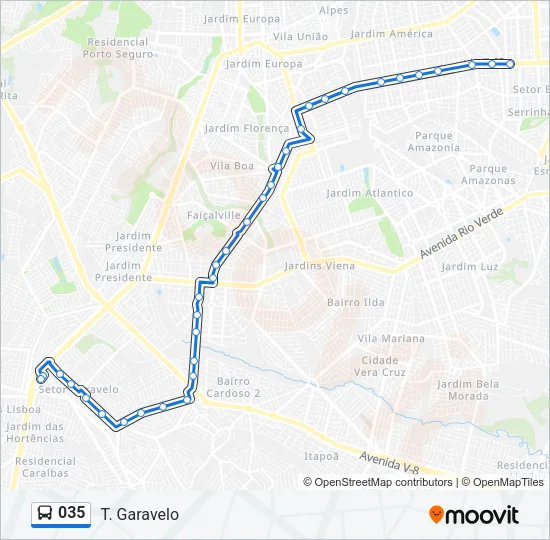 035 Bus Line Map