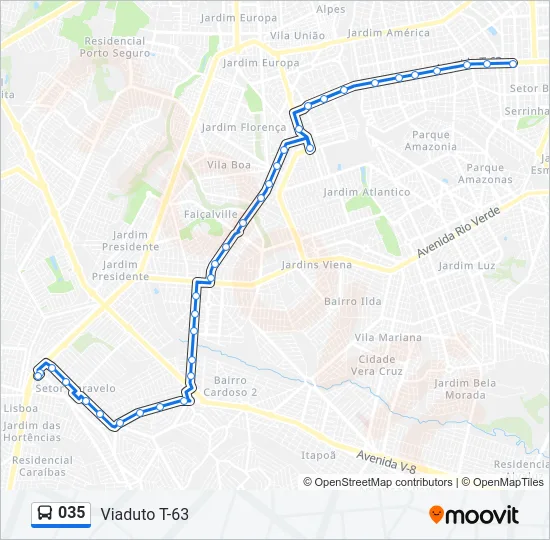 035 Bus Line Map