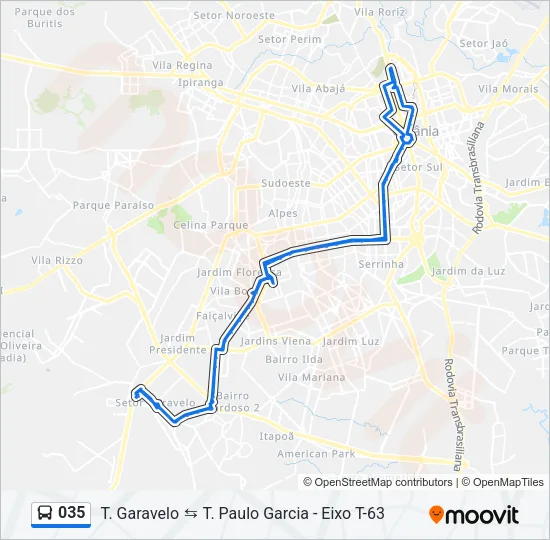 035 Bus Line Map