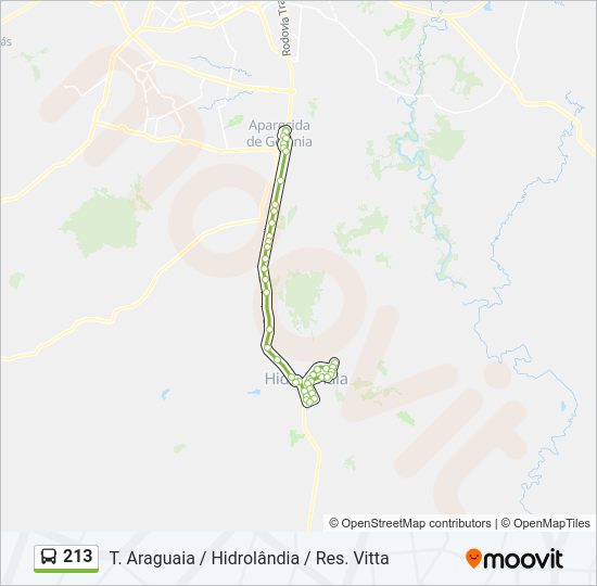 213 Bus Line Map