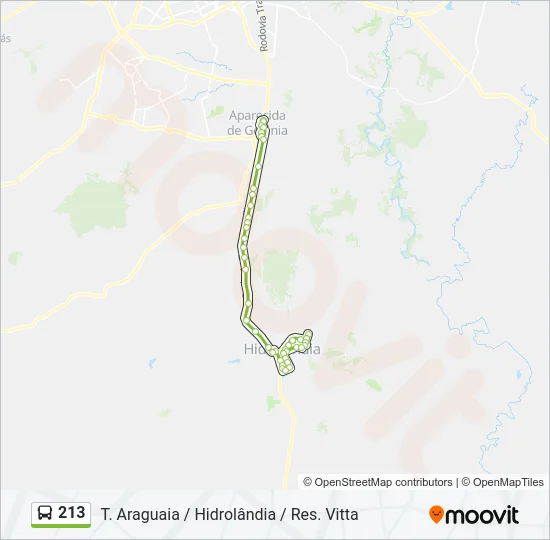 213 Bus Line Map