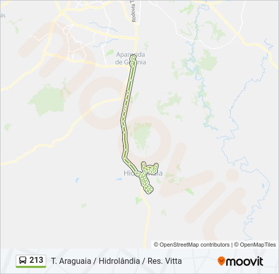 213 Bus Line Map