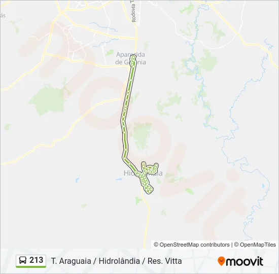 213 Bus Line Map