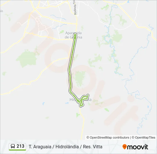 213 Bus Line Map