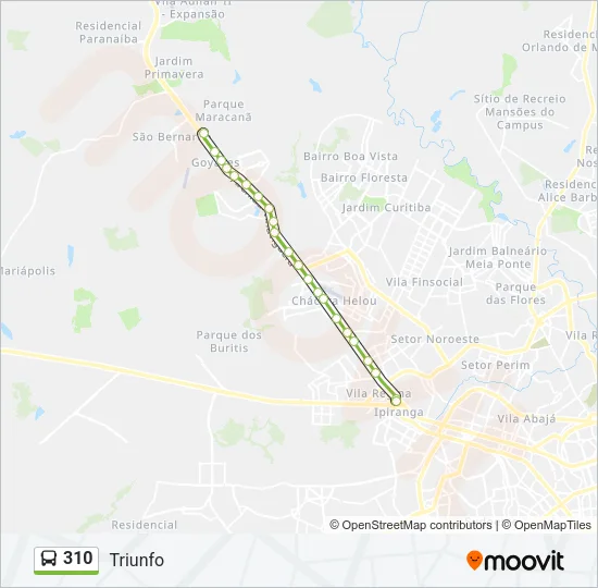 310 Bus Line Map